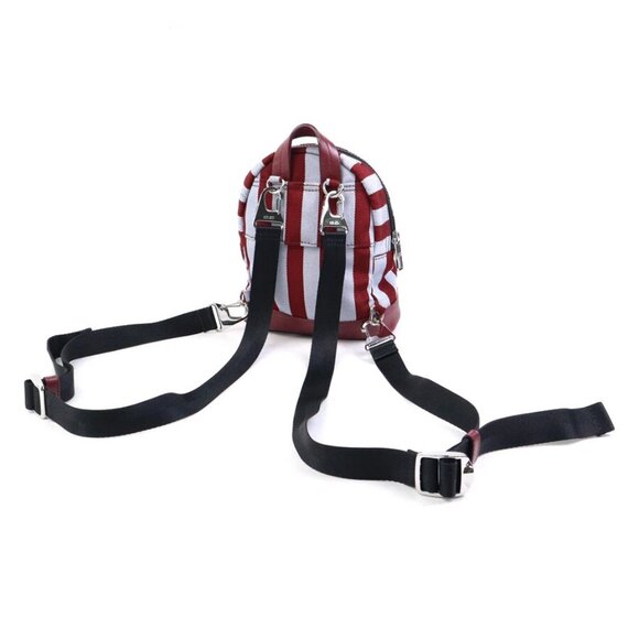 Auth KENZO Backpack Bordeaux/Light Blue/Black Nylon/Leather main image 13